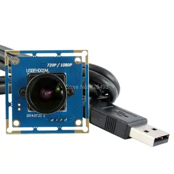 2MP 170degree halszem objektív CCTV Színes CMOS OV2710 USB2.0 széles látószögű kamera testület otthon biztonságát