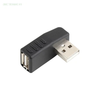 300Pcs/tétel 90 Fokos Jobbra Ferde USB 2.0 EGY Férfi-Nő Adapter Csatlakozó Laptop PC Whosale&Hajó