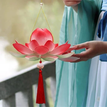 67JE Virág Lámpák LED Virág Hagyományos Hanfu Jelmez Kiegészítők Fesztivál