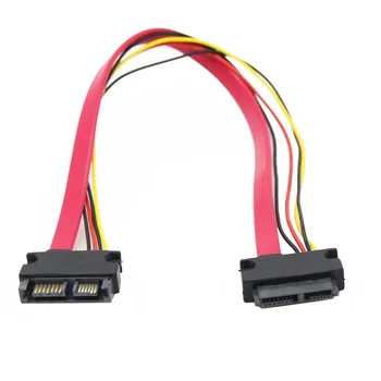 7+6pin SATA Kábel 6+7pin Serial ATA-SATA Adatok hálózati Kábel M/F Notebook Merevlemezek Hosszabbító Kábel Csatlakozó Conterver 50cm