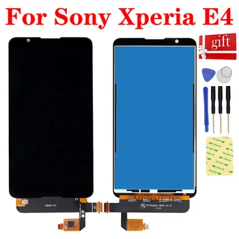 A Sony Xperia E4 E2104 E2105 E2114 E2115 E2124 LCD Kijelző Modul Panel Monitor, érintőképernyő, Digitalizáló Érzékelő Közgyűlés