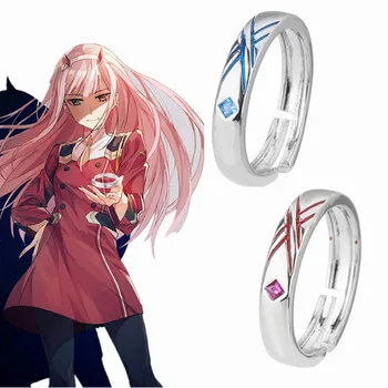 Anime Drágám A Franxx Gyűrű NULLA KÉT Állítható Unisex Szerető Gyűrűk, Ékszerek, Ajándék, Cosplay, Kellék, Kellékek