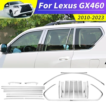 Autó ablak, trim szalag A Lexus GX460 2010-2023 Külső Chrome bővíthető Tartozékok,GX 460 Tuning body kit 2022 2021 2019 2020