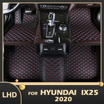 Autó Szőnyeg A Hyundai ix25 2020 Egyéni Auto Láb Párna Autó Szőnyeg Fedél Belső Kiegészítők