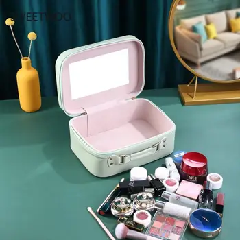 Divat aranyos kozmetikai doboz hordozható kozmetikai háztartási tároló doboz kozmetikai táska nagy kapacitású utazási kozmetikai táska utazási esetben