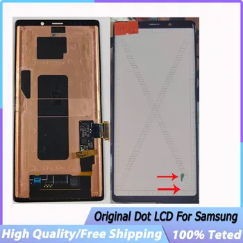 Eredeti LCD Dot SAMSUNG Galaxy Note 9 N960F N960D N960 LCD Kijelző érintőképernyő Digitalizáló Közgyűlés