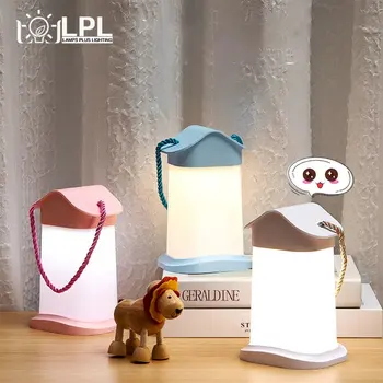 Hordozható LED-es Éjszakai Fény, Érintse meg Szabályozható Beltéri Éjjeli Lámpa USB Újratölthető Hálószoba Éjjeli Lámpa Gyerekeknek Ajándék a Babának