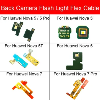 Hátsó Hátsó Kamera Vaku Flex Huawei Nova 5 5Pro 5i 5T 6 7 7 Pro Hátsó Kamera Vaku Tábla Csere, Javítás, Alkatrészek