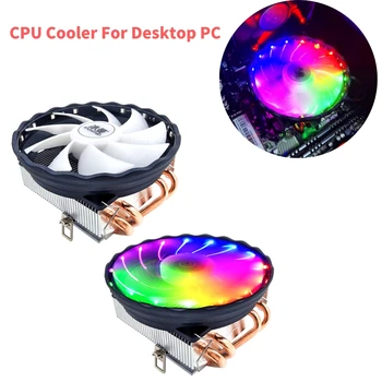 HÓEMBER 4 Pin PWM CPU Hűtő-1500RPM Ventilátor Sebesség Számítógép Hűtő Csendes, Tiszta Réz Csövek Hő Asztali Intel AMD