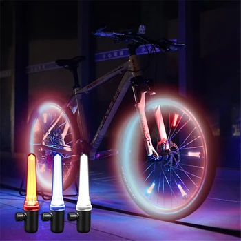 Intelligens Érzékelő Kerékpár LED Gumiabroncs Szelep Sapka Zseblámpa Automatikus Autó, Motorkerékpár Gumiabroncs Levegő Szelep Kerék Küllő Lámpa Kerékpár Kiegészítők
