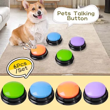 Kisállat Játék Képzés Gombot Kiskutya Pet Hívás Írható Beszél Gomb Gyerek Pet Interaktív Játék Kutya Kiegészítők, Dog Unalom Játék