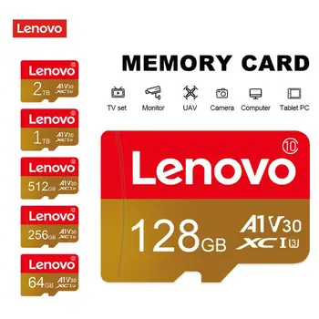 Lenovo Extreme Pro 128GB Flash Kártya Micro Memória Kártya 512 gb-os, 256 gb-os 64 gb-os U3 V30 SD TF Kártya, Memória Kártya Adapter A Kamera DJI