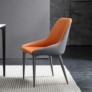 Luxus étkező szék Modern háztartási étkező asztal, szék, olasz stílus, minimalista vissza Kreatív széklet az Internet étterem