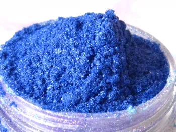 Mazarine Kék színű Ásványi Kozmetikai Mica Gyöngyház fényezés Pigment Por Por DIY Köröm lengyel, valamint Smink szemhéjfesték