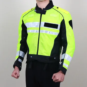 Motoros Férfi Nyári Zakó Moto Védőfelszerelés Dzseki Nő Racing Green Fényvisszaverő Oxford ruházat