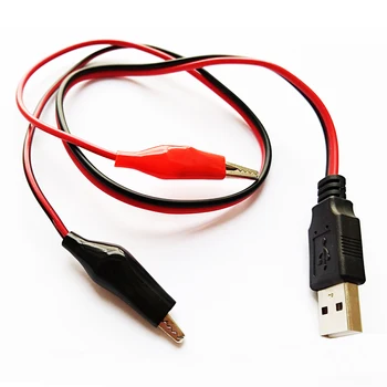 NCHTEK USB2.0 Egy Férfi Dugó-Dual Aligátor Teszt Klip Vezető Adapter CCTV Kábel - / 1DB