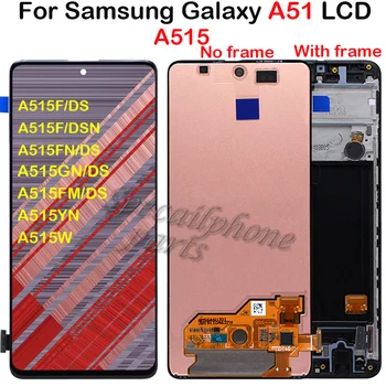 OLED Képernyő Samsung Galaxy A515 LCD érintőképernyő Digitalizáló Érzékelő Üveg Közgyűlés Samsung a51-es A515F A515F/DS,A515FD