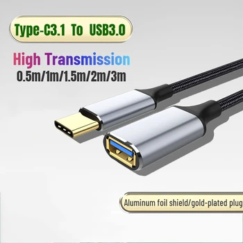 OTG Adapter Típus-C 3.1-USB 3.0 Adatok kábeltartó Huawei Xiaomi Samsung Telefonok USB Adapter Kábelek Letöltés Átalakító