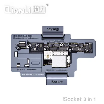 Qianli iSocket iPhone X XS XSMAX Logikai kártya Funkció Gyors Diagnosztikai Teszter Telefon Javítás Alaplap Minőség rögzítőberendezés
