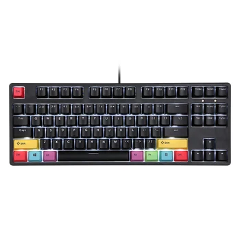 RGB Háttérvilágítású Mechanikus Billentyűzet N-key Rollover/ Kék Kapcsoló/ Makró Felvétel Kulcs/ Levehető Keret/ 10 PBT Játék Keycaps