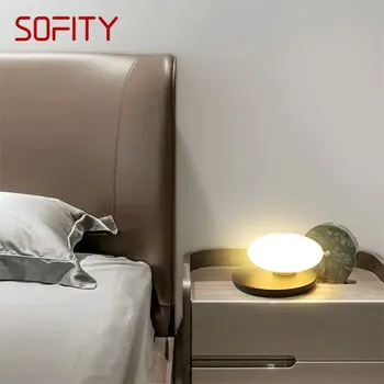 SOFITY Északi asztali Lámpa LED Kreatív Tojás Alakú Árnyékot Dekoratív Otthon Éjjeli Íróasztal Világítás