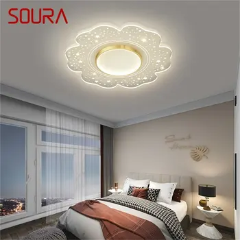 SOURA Kreatív Lámpa Mennyezeti Modern, Egyszerű, Lámpa, Lámpatestek, LED Otthoni Dekorációs ágyas Szoba