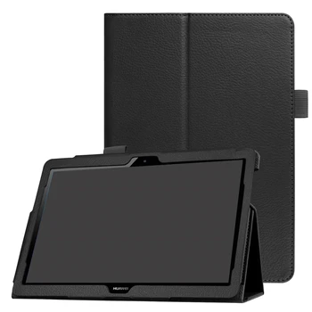 Tok Huawei MediaPad T5 10 T3 9.6 Összecsukható Folio Stand PU Bőr Borító Huawei M6 10.8 M3 M5-Lite 10.1 8.0 Tablet Érdekesség