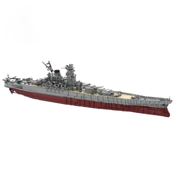 Tér Hadihajó Yamato Modell Sorozat Blézer építőkövei MOC 37260 Közgyűlés Film Gyűjtemény Csatahajó Tégla Gyerek Játékok, Ajándék
