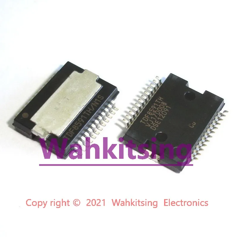 2 DB TDF8591TH HSOP-24 TDF8591TH/N1S 2 X 100 W SE (4 OHM), vagy 1 X 310 W BTL (4 OHM) D-Osztályú Erősítő IC Chip